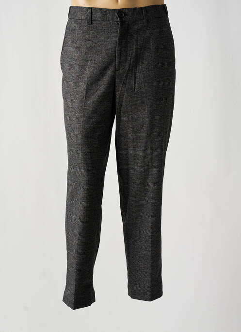 Pantalon chino imprimé imprimé prince de galle taille normale gris SELECTED homme