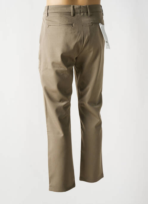 Pantalon chino tissage popeline taille normale gris MINIMUM homme