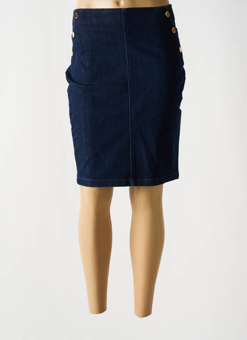 Jupe mi-longue taille haute bleu GUESS femme