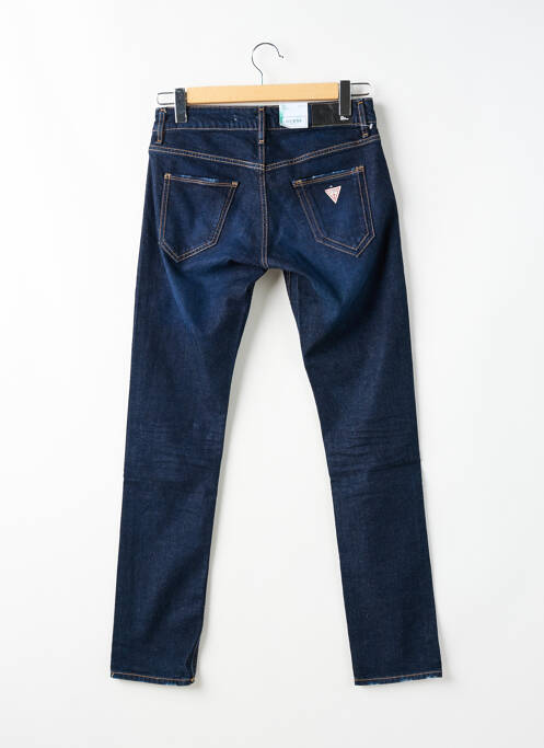 Jeans skinny fermeture boutonnée sur le devant taille basse bleu GUESS homme