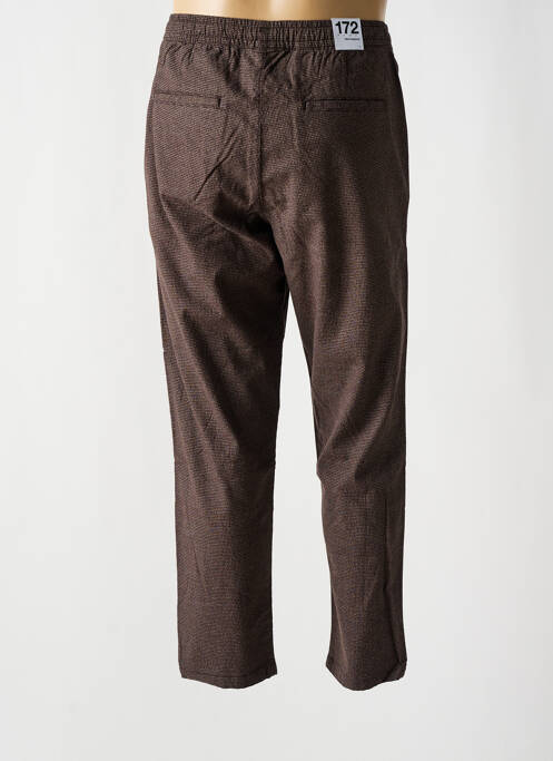 Pantalon chino marron SELECTED pour homme