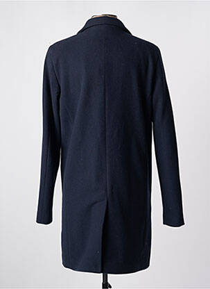 Manteau long coupe droite sans capuche bleu SELECTED homme