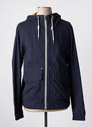 Manteau court col col montant a capuche bleu SELECTED homme