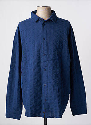 Chemise manches longues manches longues bleu THINKING MU homme
