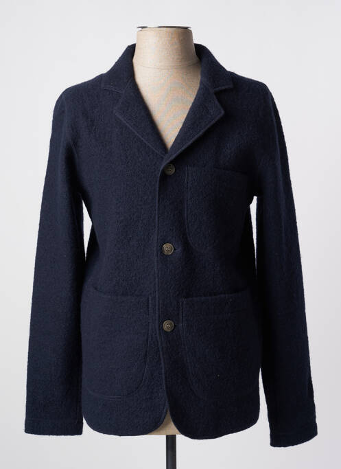 Manteau court bleu SELECTED pour homme