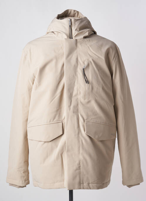 Parka beige SELECTED pour homme