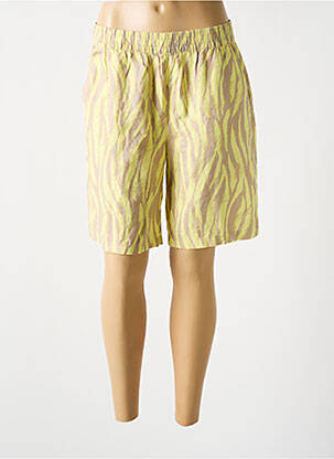 Bermuda taille élastique taille normale jaune B.YOUNG femme