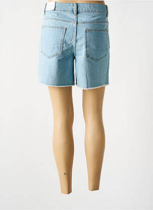 Short tissage denim taille haute bleu VILA femme