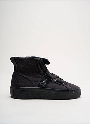 Baskets bout rond talon plat jusqu'à 3cm noir ARMISTICE femme