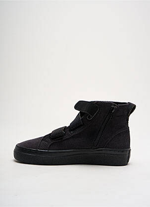 Baskets bout rond talon plat jusqu'à 3cm noir ARMISTICE femme
