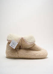 Chaussons/Pantoufles beige CHAUSSE MOUTON pour femme seconde vue