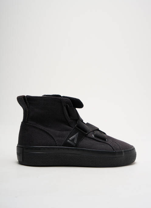 Baskets bout rond talon plat jusqu'à 3cm noir ARMISTICE femme