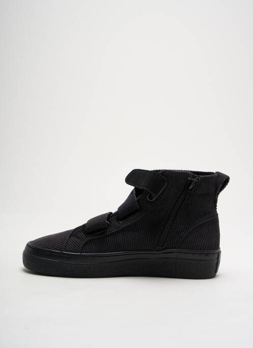 Baskets bout rond talon plat jusqu'à 3cm noir ARMISTICE femme