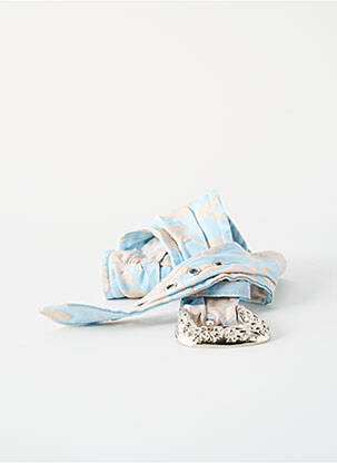 Ceinture effet matière satinée bleu SANS MARQUE femme