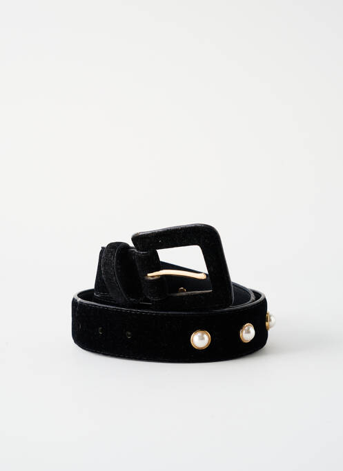 Ceinture effet matière satinée noir SANS MARQUE femme