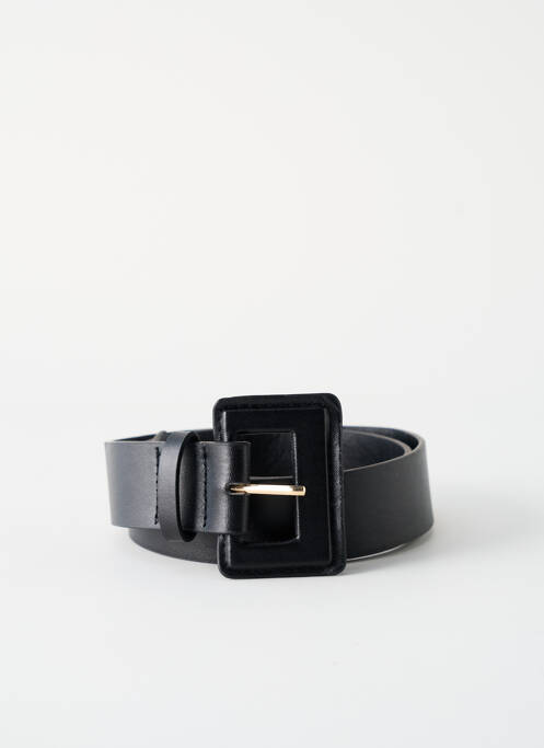Ceinture effet matière satinée noir SANS MARQUE femme