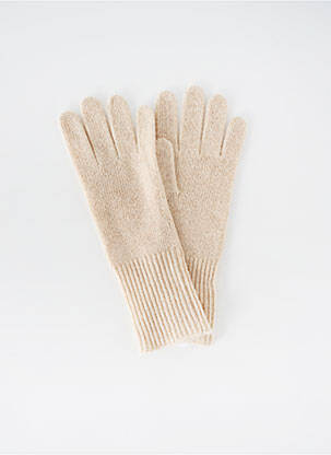 Gants beige MAISON 123 pour femme