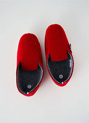 Chaussons/Pantoufles rouge PERRIN pour unisexe