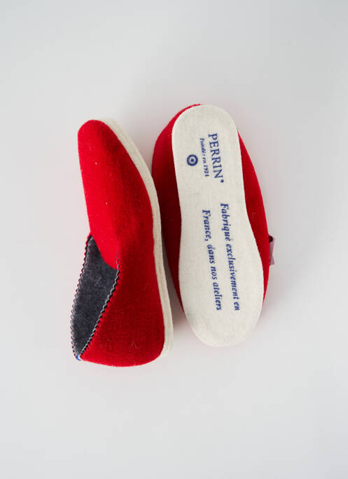 Chaussons/Pantoufles rouge PERRIN pour unisexe