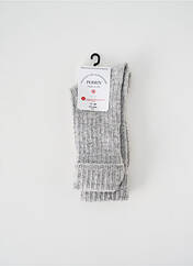 Chaussettes gris PERRIN pour femme seconde vue