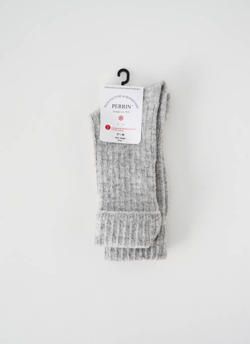 Chaussettes gris PERRIN pour femme