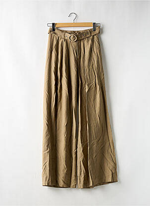 Pantalon large coupe fluide taille haute vert NASTY GAL femme