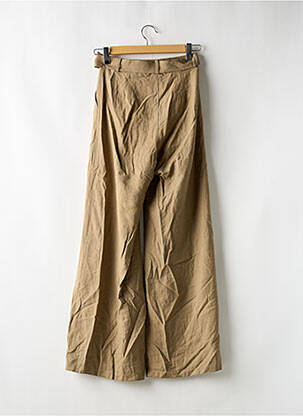 Pantalon large taille à pinces taille haute vert NASTY GAL femme