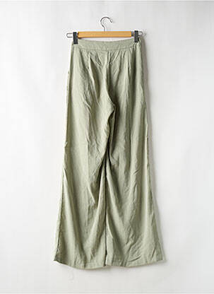 Pantalon large fermeture zippée sous rabat boutonné taille haute vert NASTY GAL femme