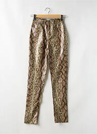 Pantalon slim stretch taille haute vert LOAVIES femme