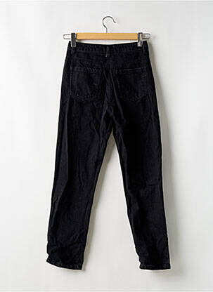 Jeans coupe droite taille haute taille haute noir BOOHOO femme
