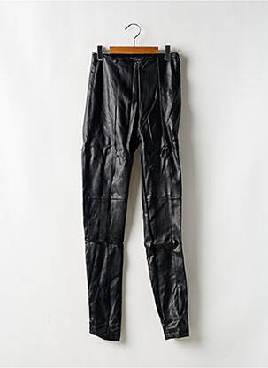 Legging effet matière satinée taille haute noir BERSHKA femme