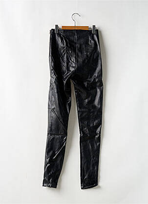 Legging effet matière satinée taille haute noir BERSHKA femme