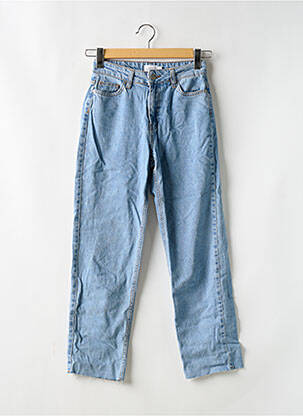 Jeans coupe droite taille haute taille haute bleu NA-KD femme