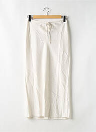 Jupe longue taille haute blanc LOUNGE femme