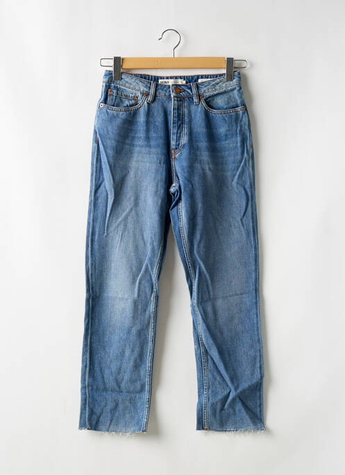 Jeans coupe droite bleu REIKO pour femme