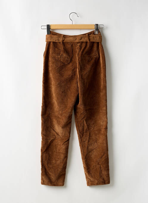 Pantalon droit marron BERSHKA pour femme