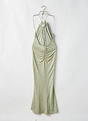 Robe longue manches dos nu fines bretelles vert KAREN MILLEN femme