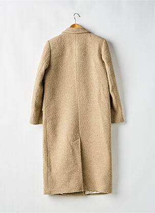 Manteau long coupe droite sans capuche beige SANDRO femme