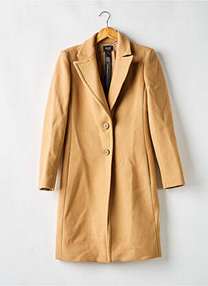 Manteau long coupe cintrée sans capuche beige LIU JO femme