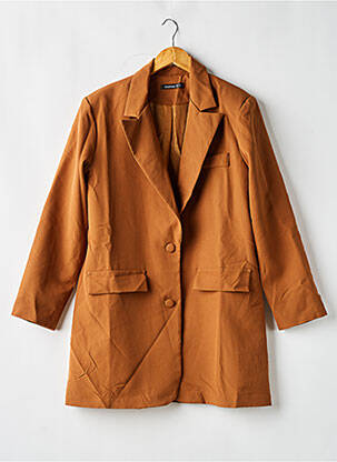 Blazer fausses poches marron BOOHOO femme