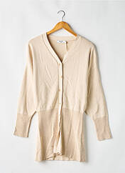 Gilet manches longues beige NA-KD pour femme seconde vue