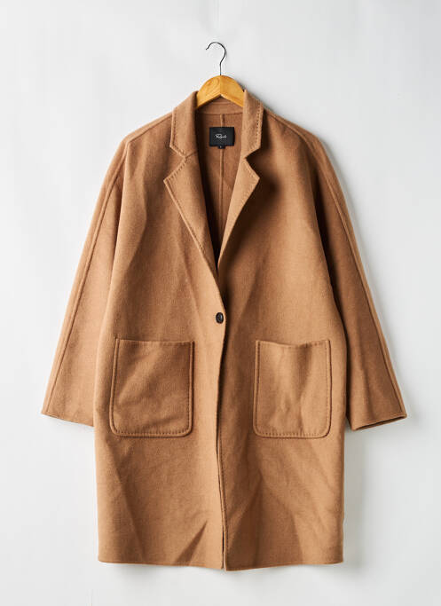 Manteau long marron RAILS pour femme