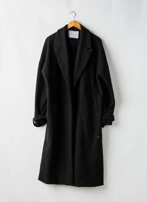 Manteau long noir LOAVIES pour femme