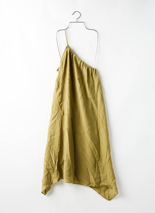 Robe longue vert ZARA pour femme