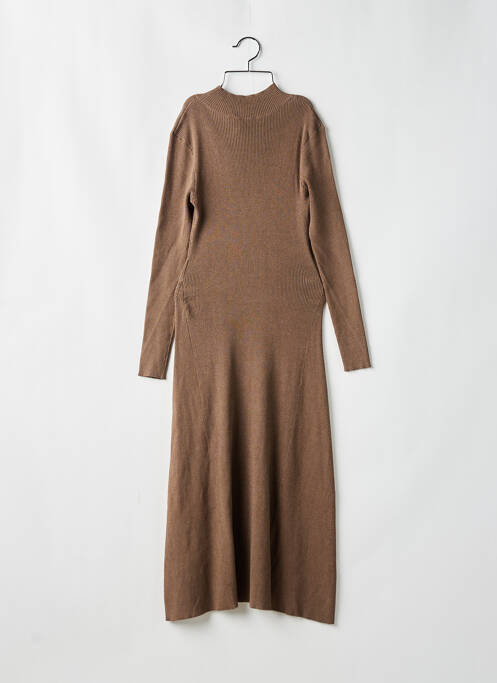 Robe pull marron KARL LAGERFELD pour femme