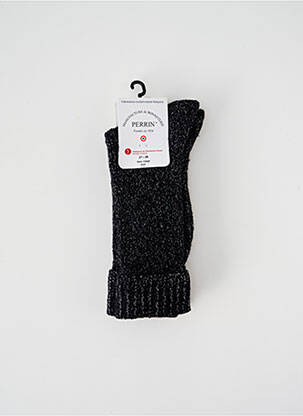 Chaussettes stretch noir PERRIN femme