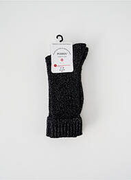 Chaussettes stretch noir PERRIN femme