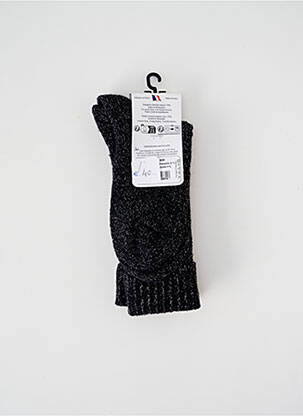 Chaussettes stretch noir PERRIN femme