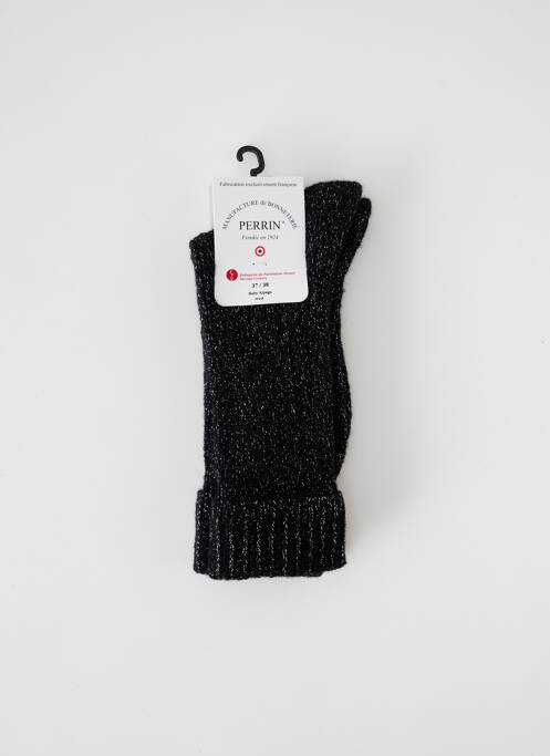 Chaussettes noir PERRIN pour femme