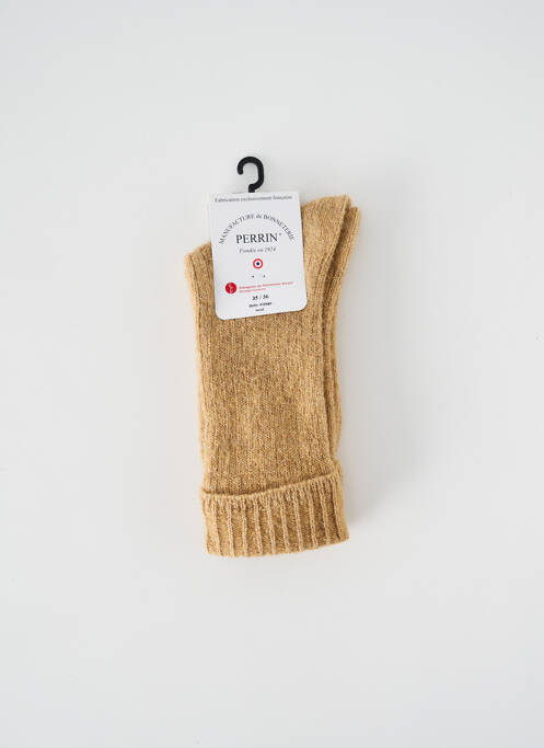 Chaussettes beige PERRIN pour femme